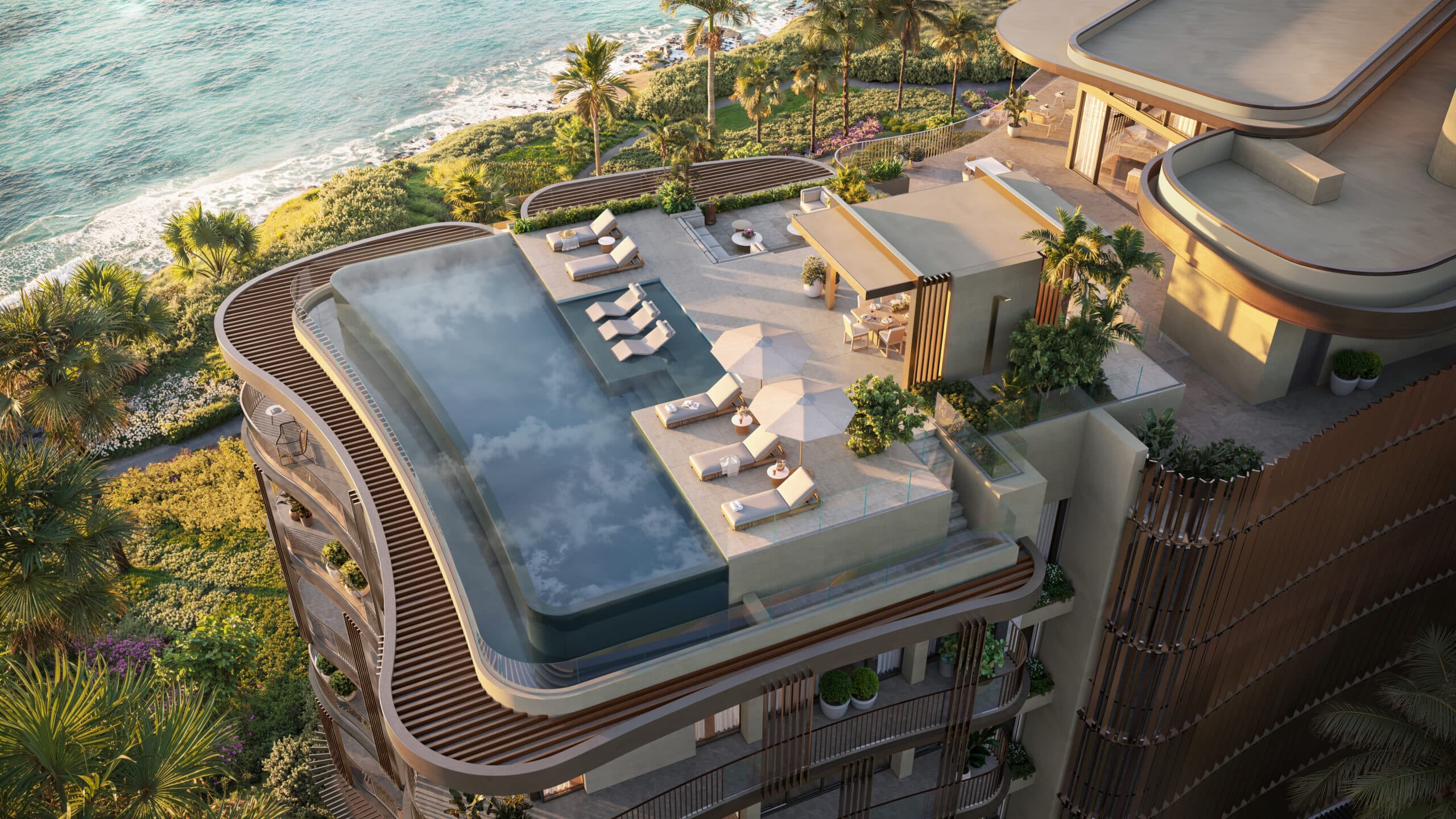 mandarin oriental residences grand cayman ocean house penthouse pool deck