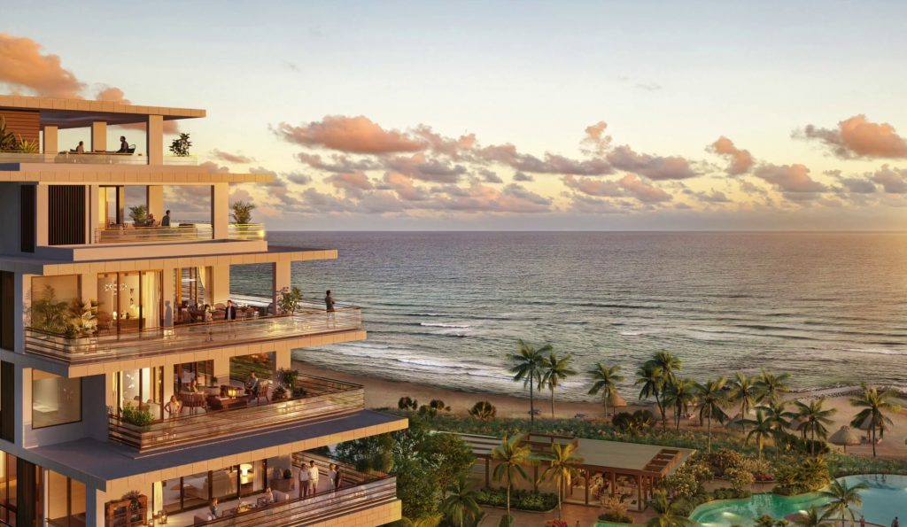 Flyover of Beach House residence at Mandarin Oriental Residences, Grand Cayman